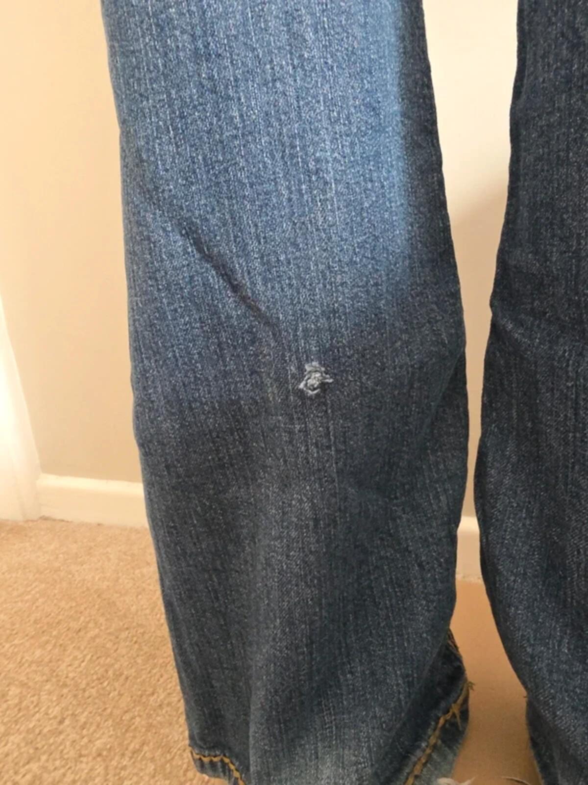 Blue Asphalt Low Rise Bootcut Vintage Y2K Jeans UK Size 8