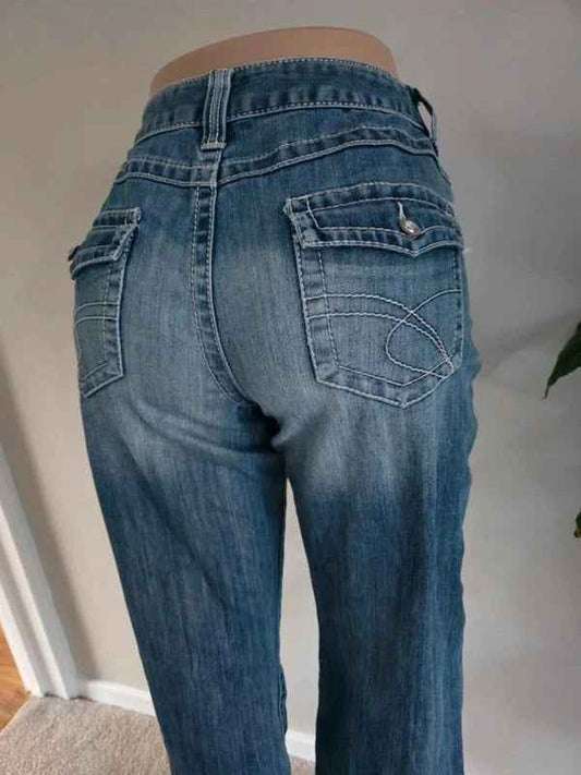 Vintage Y2K INC Mid Rise Bootcut Jeans UK Size 14 Tall