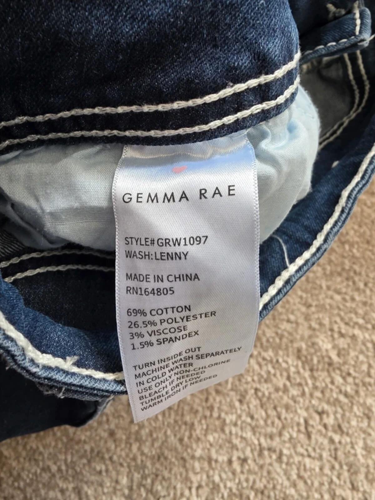 Gemma Rae High Rise Bootcut Vintage Y2K Jeans UK Size 20 Petite