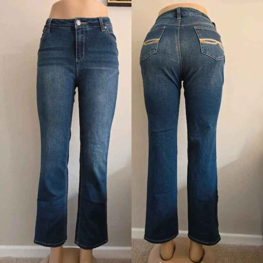Buffalo David Bitton Vintage Y2K Mid Rise Straight Jeans UK Size 10