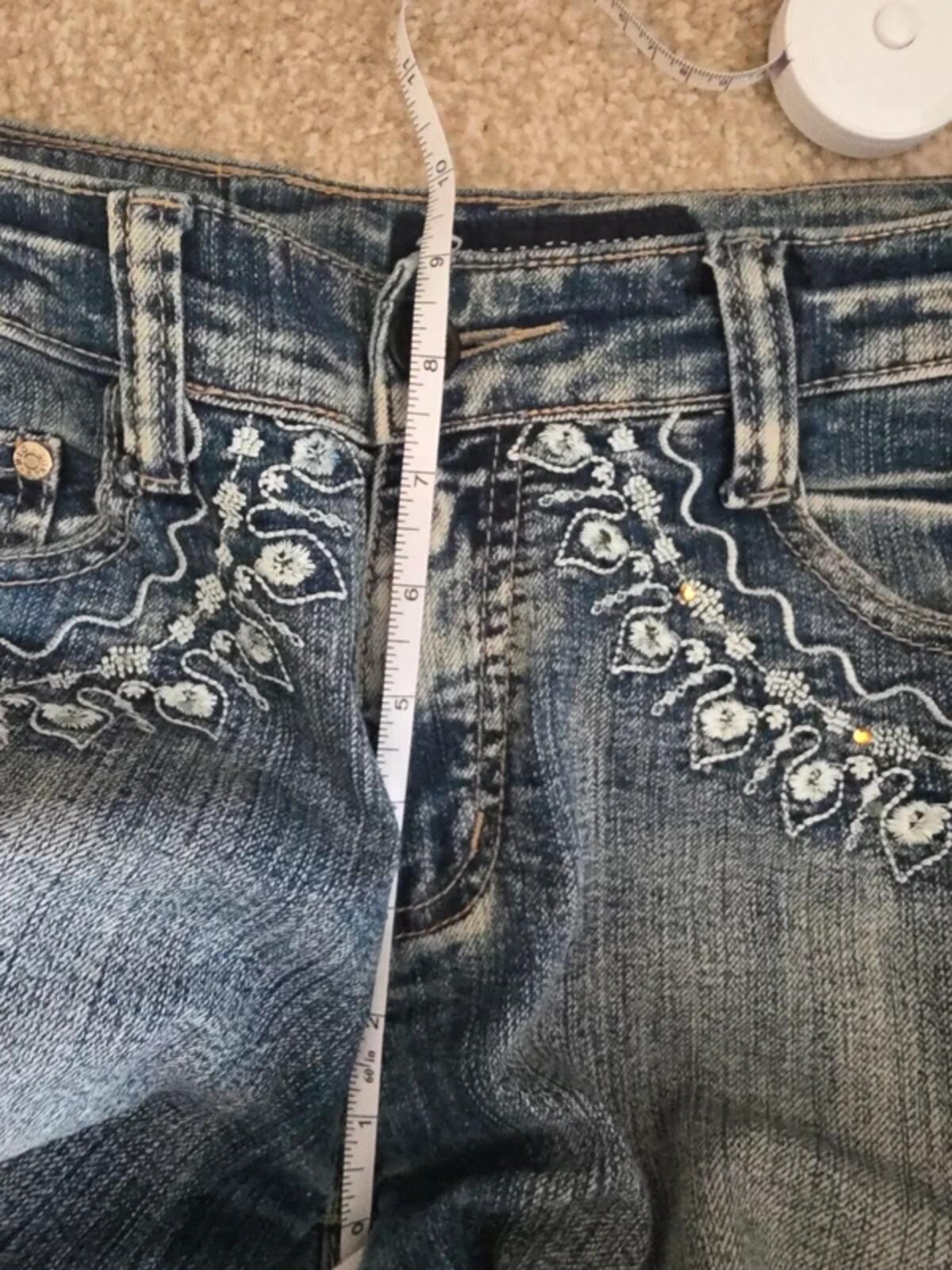 Big Spade Mid Rise Wide Leg Bootcut Vintage Y2K Jeans UK Size 8/10 Tall