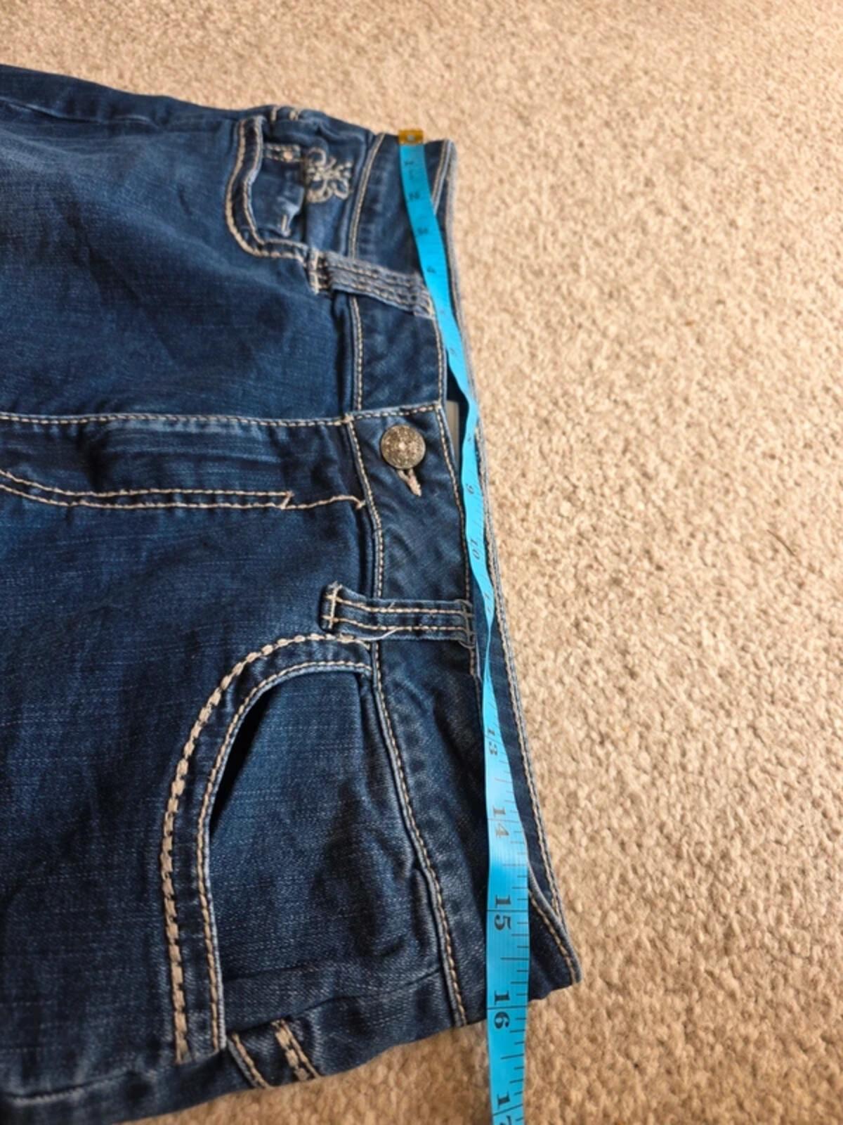 Halladay High Rise Embellished Slim Jeans UK Size 12