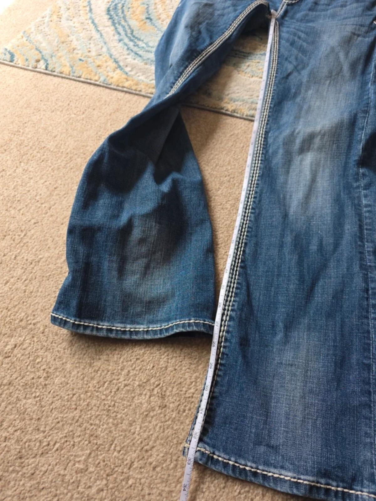 Rock & Roll Cowgirl Low Rise Relaxed Bootcut Vintage Y2K Jeans UK Size 8/10 Tall