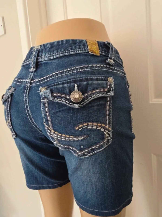 Maurices Vintage Y2K Denim Shorts UK Size 10/12
