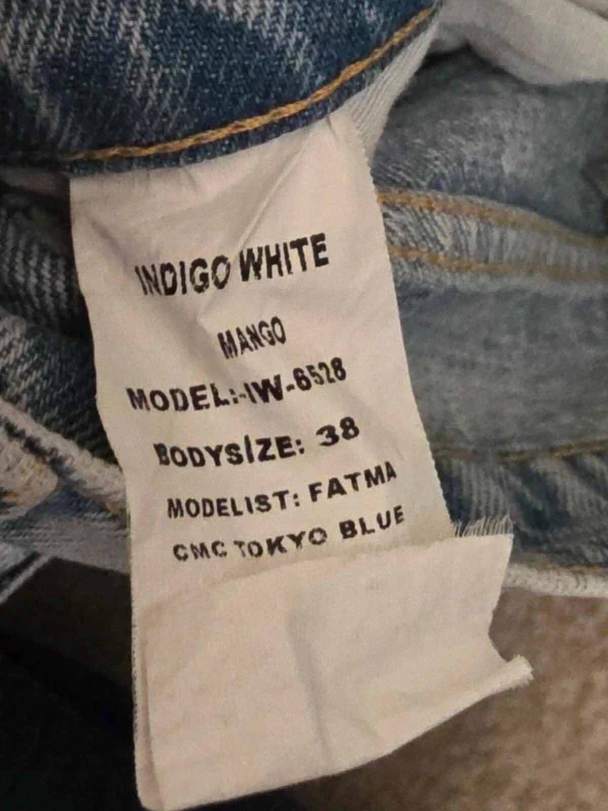 MNG High Rise Baggy Graphic Vintage Y2K Jeans UK Size 8