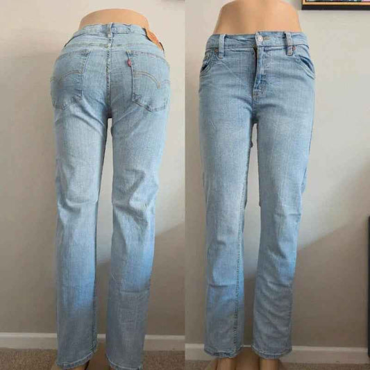 Levi's 502 Mid Rise Slim Vintage Y2K Jeans UK Size 10 Petite