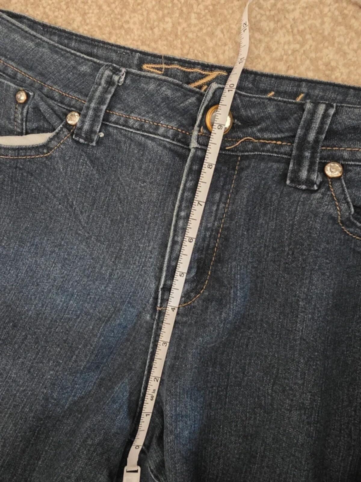 Vintage Y2K Twinkle Mid Rise Blingy Skinny Jeans UK Size 14
