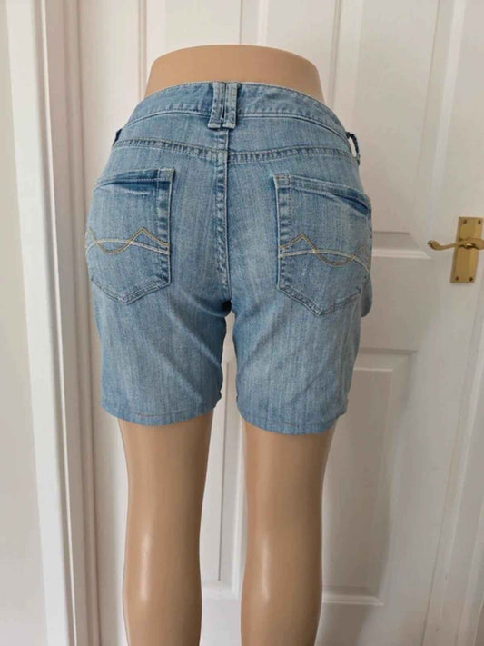 Mossimo Supply Co Vintage Y2K Mid Rise Denim Shorts UK Size 12