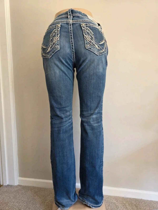 Grace in LA Mid Rise Bootcut Jeans UK Size 12