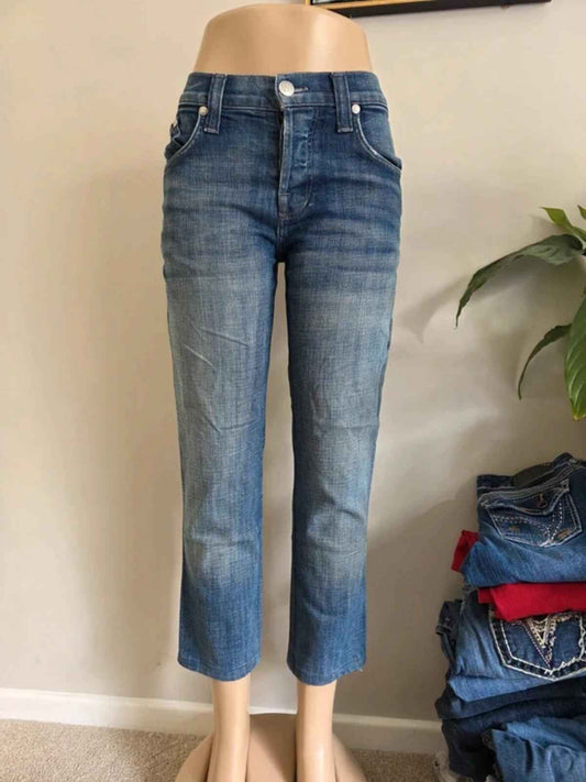 Vintage Y2K Rock & Republic Mid Rise Cropped Jeans UK Size 14