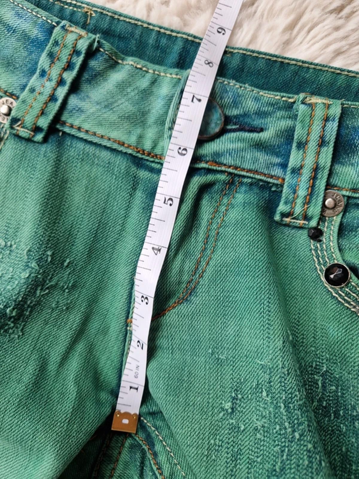 Y2K Unbranded Ultra Low Rise Straight Leg Festival Grunge Indie Sleaze McBling Denim UK 10/12