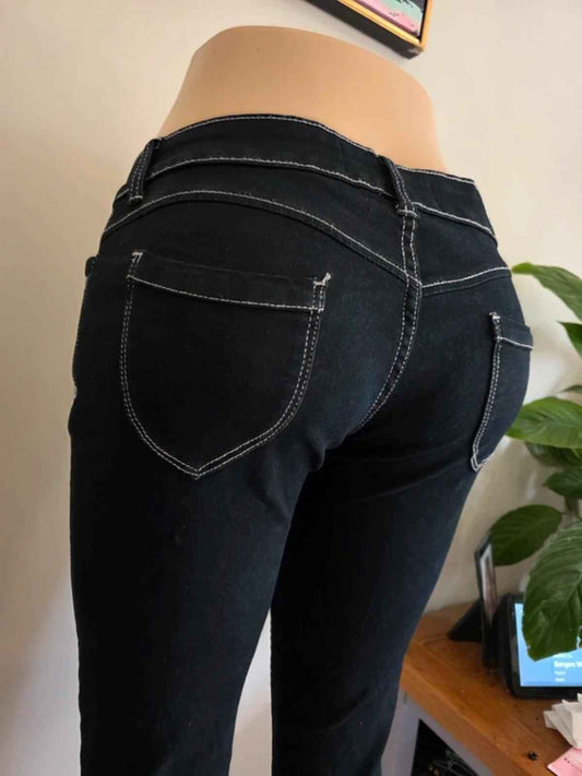 Vintage Y2K Apple Jeans Low Rise Jegging Shorts UK Size 10/12