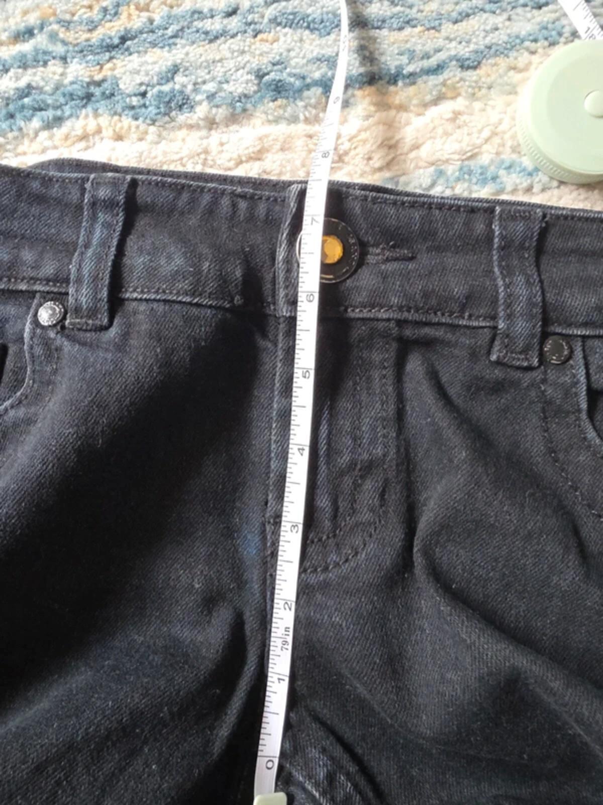 Denim Ultra Low rise straight jeans size 6/8 tall