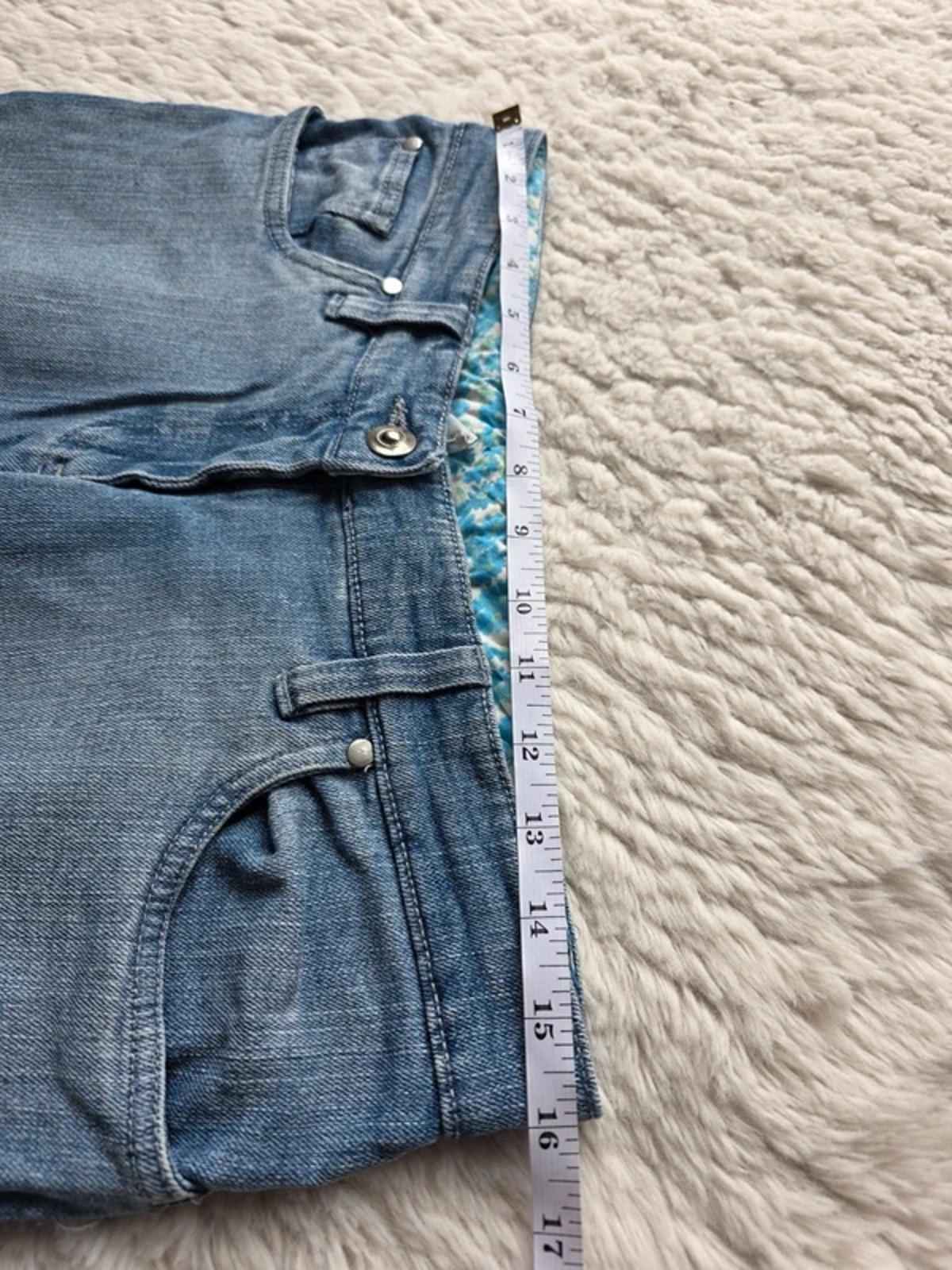 Vintage Y2K Mid Rise Mini Bootcut Jeans UK 12