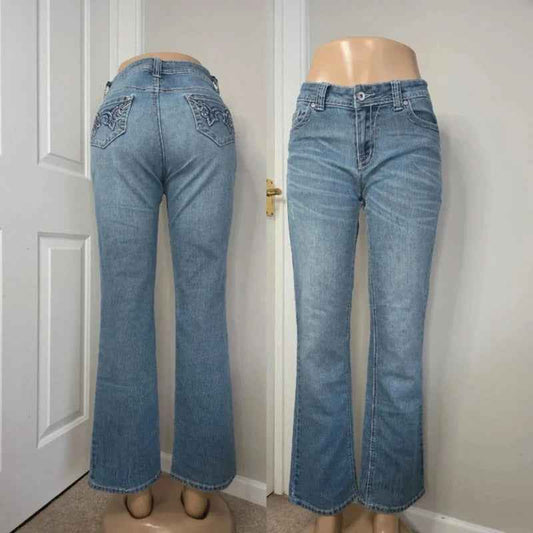 Cg Cg Mid Rise Bootcut Jeans UK Size 8/10 Petite