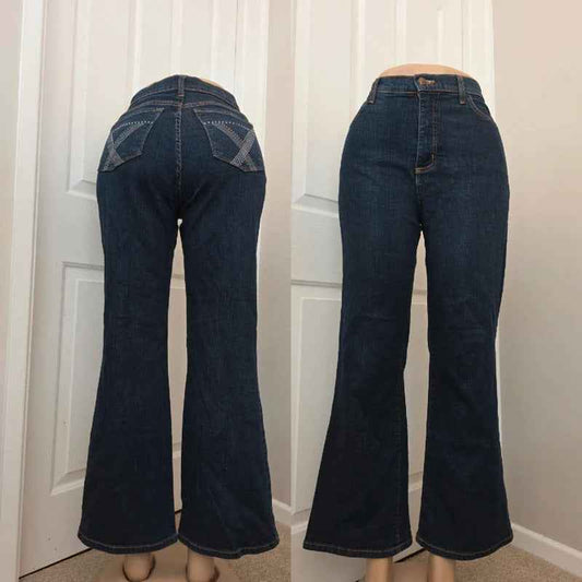 NYDJ Petite High Rise Bootcut Jeans UK Size 14
