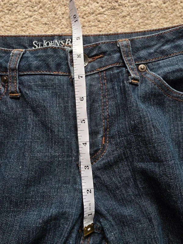 Vintage Y2K St. John’s Bay Mid Rise Straight Jeans UK Size 12 Petite