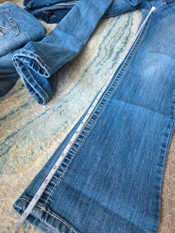 Maurices Low Rise Baby Bootcut Vintage Y2K Jeans UK Size 8