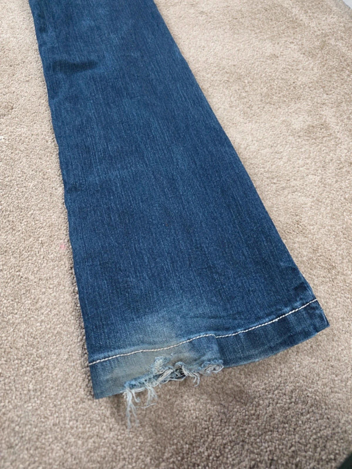Vintage Y2K Twentyone Black Low Rise Bootcut Jeans UK Size 12