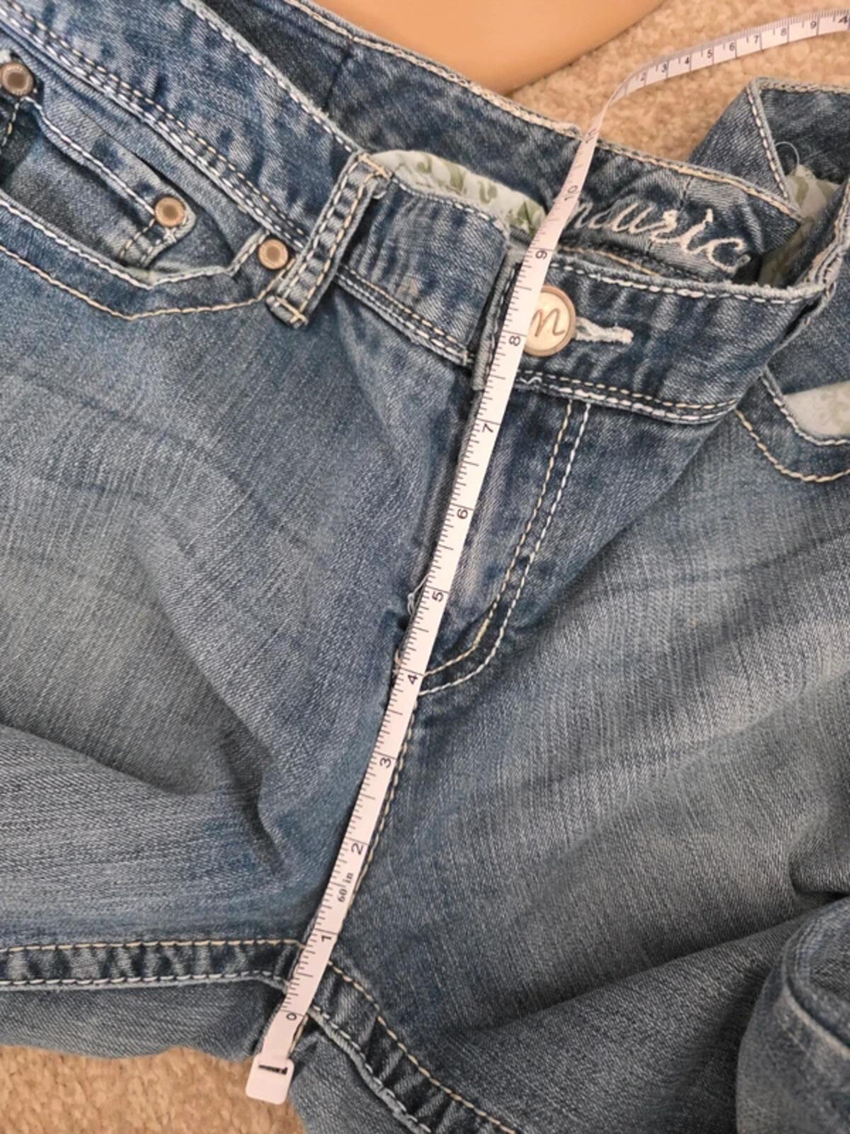 Maurices Mid Rise Baby Bootcut Vintage Y2K Jeans UK Size 14 Tall