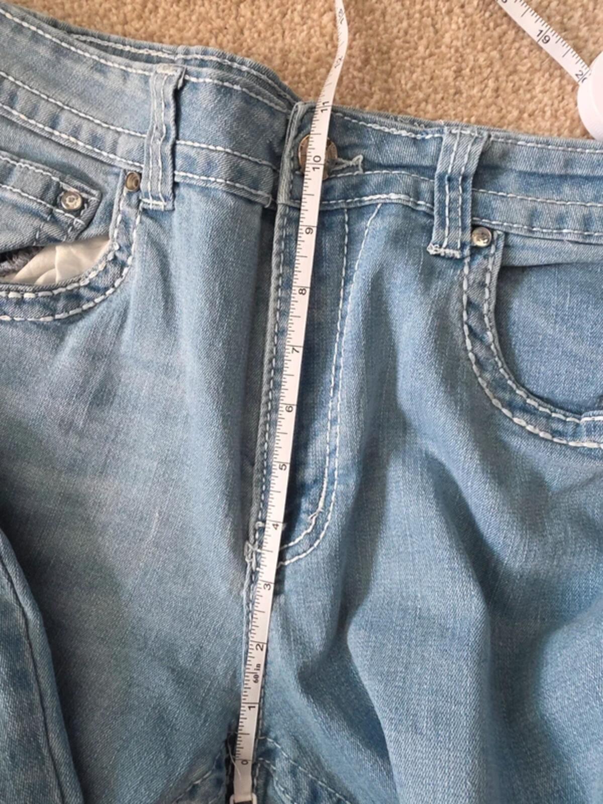 Y Jeans High Rise Distressed Flared Vintage Y2K Jeans UK Size 12 Petite
