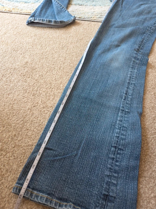 KUT from the Kloth Mid Rise Bootcut Vintage Y2K Jeans UK Size 10