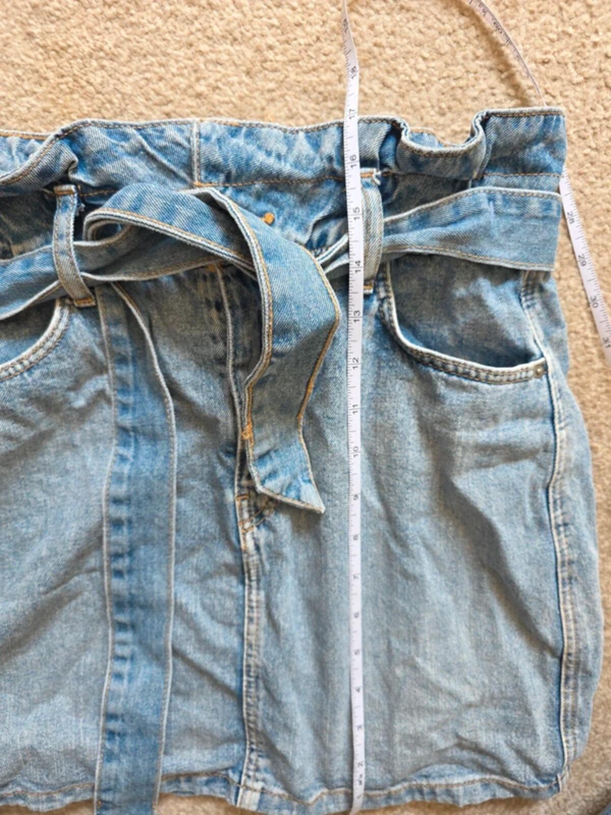 Divided High Waist Denim Mini Skirt Vintage Y2K UK Size 8