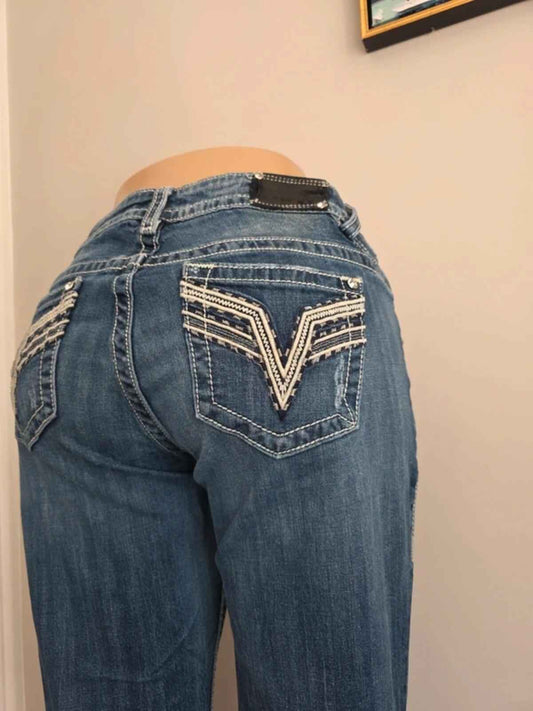 Vigoss Mid Rise Straight Relaxed Vintage Y2K Jeans UK Size 18