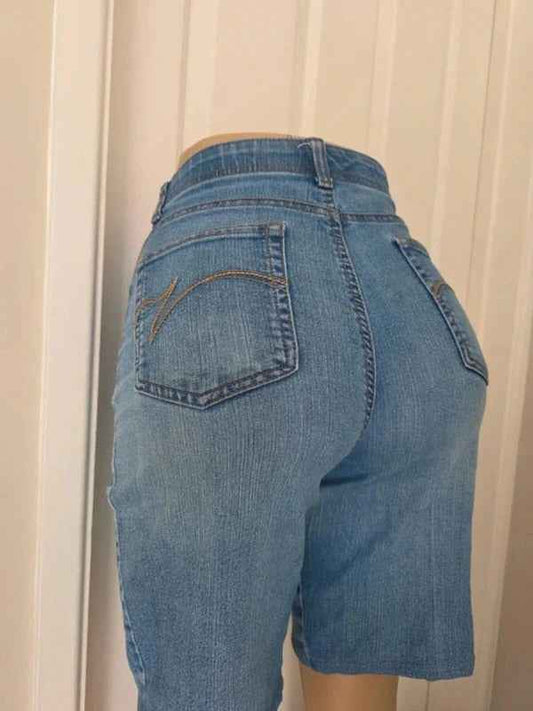 Gloria Vanderbilt High Rise Vintage Y2K Denim Shorts UK Size 12