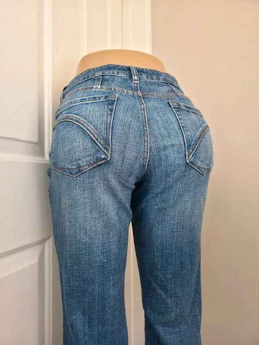 Axcess Mid Rise Bootcut Vintage Y2K Jeans UK Size 12/14
