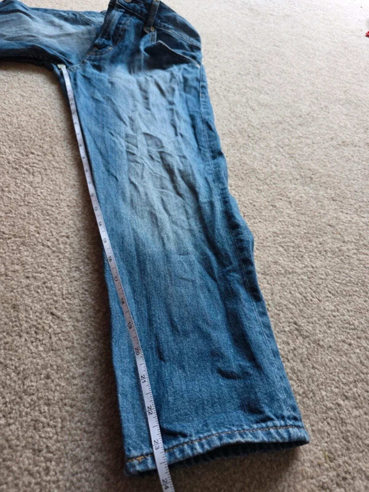 Vintage Y2K Uniqlo Mid Rise Cropped Jeans UK Size 10/12