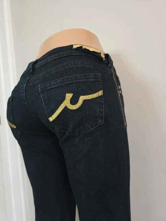Denim Ultra Low rise straight jeans size 6/8 tall