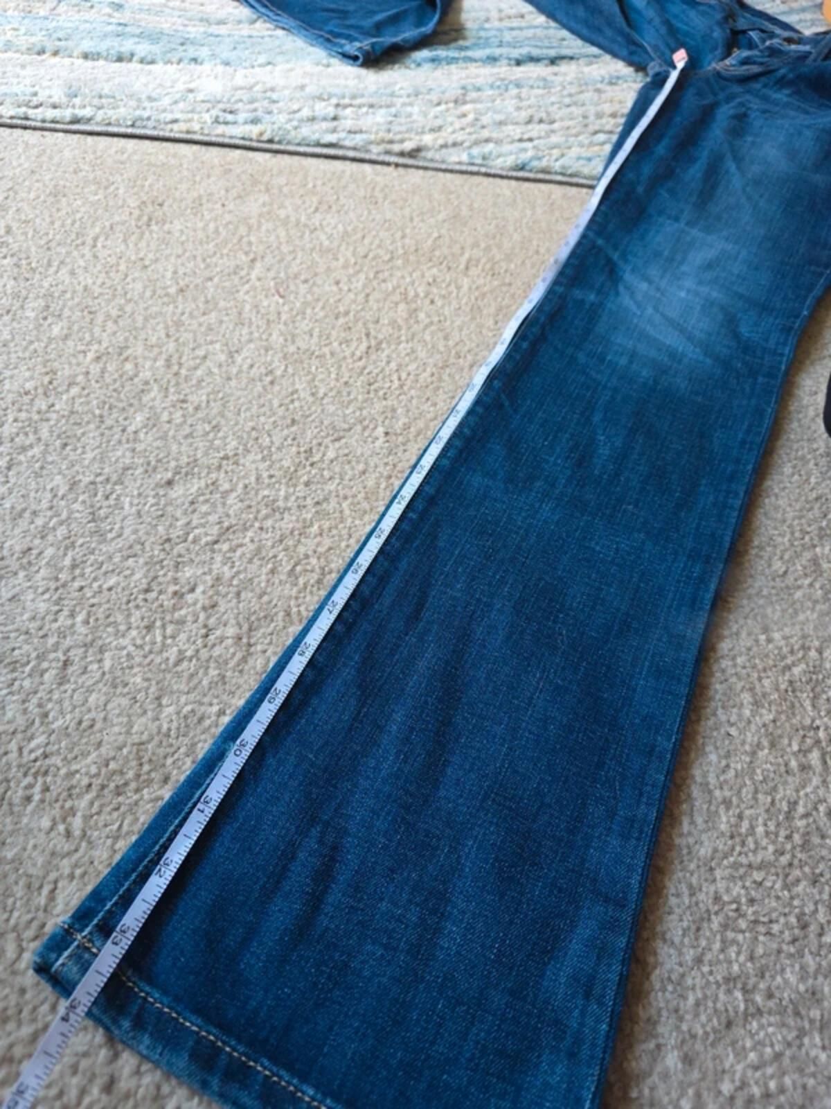Guess Ultra Low Rise Straight Vintage Y2K Jeans UK Size 6 Tall