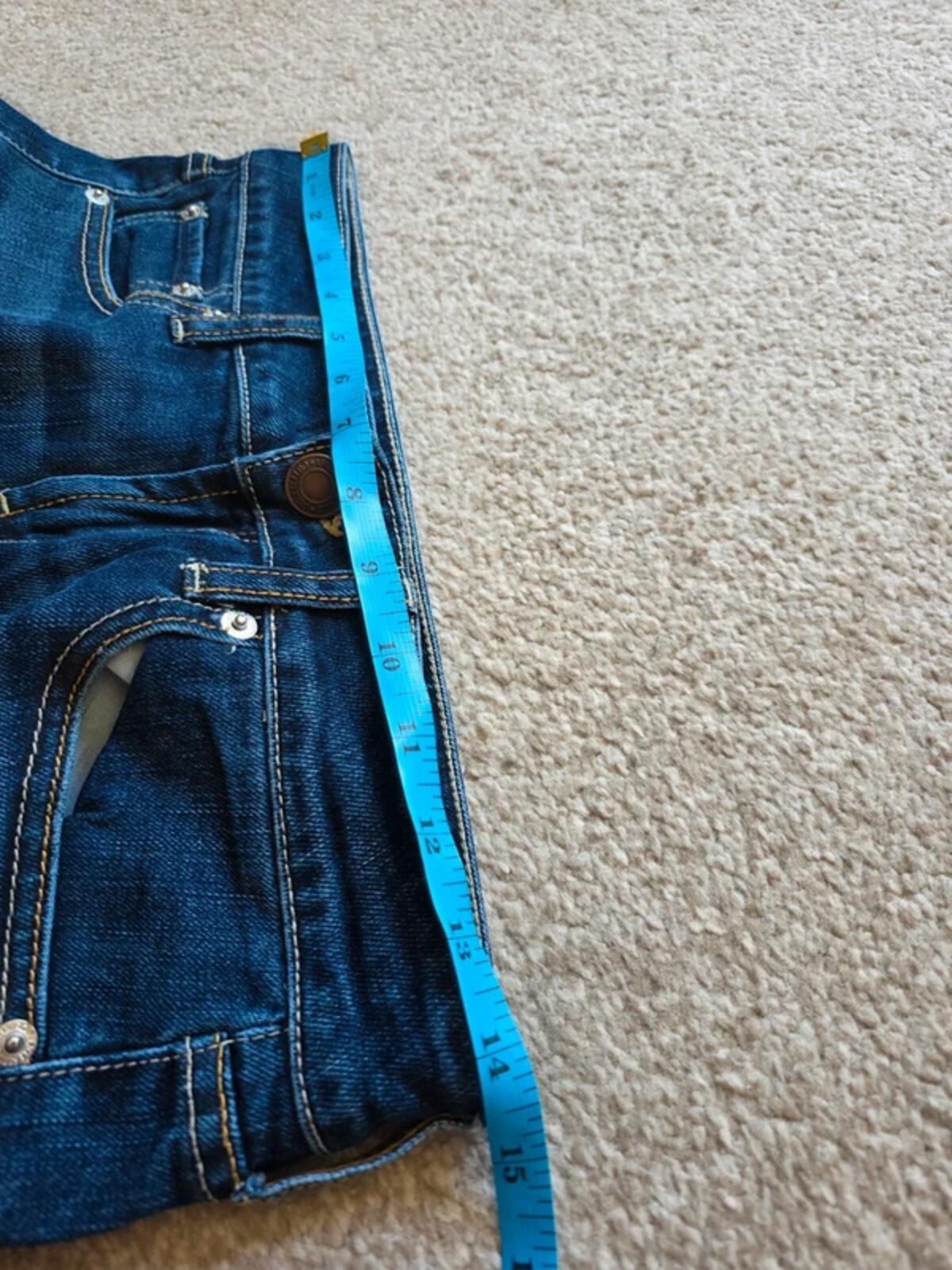 Vintage Y2K American Eagle Ultra Low Rise Petite Bootcut Jeans UK Size 6