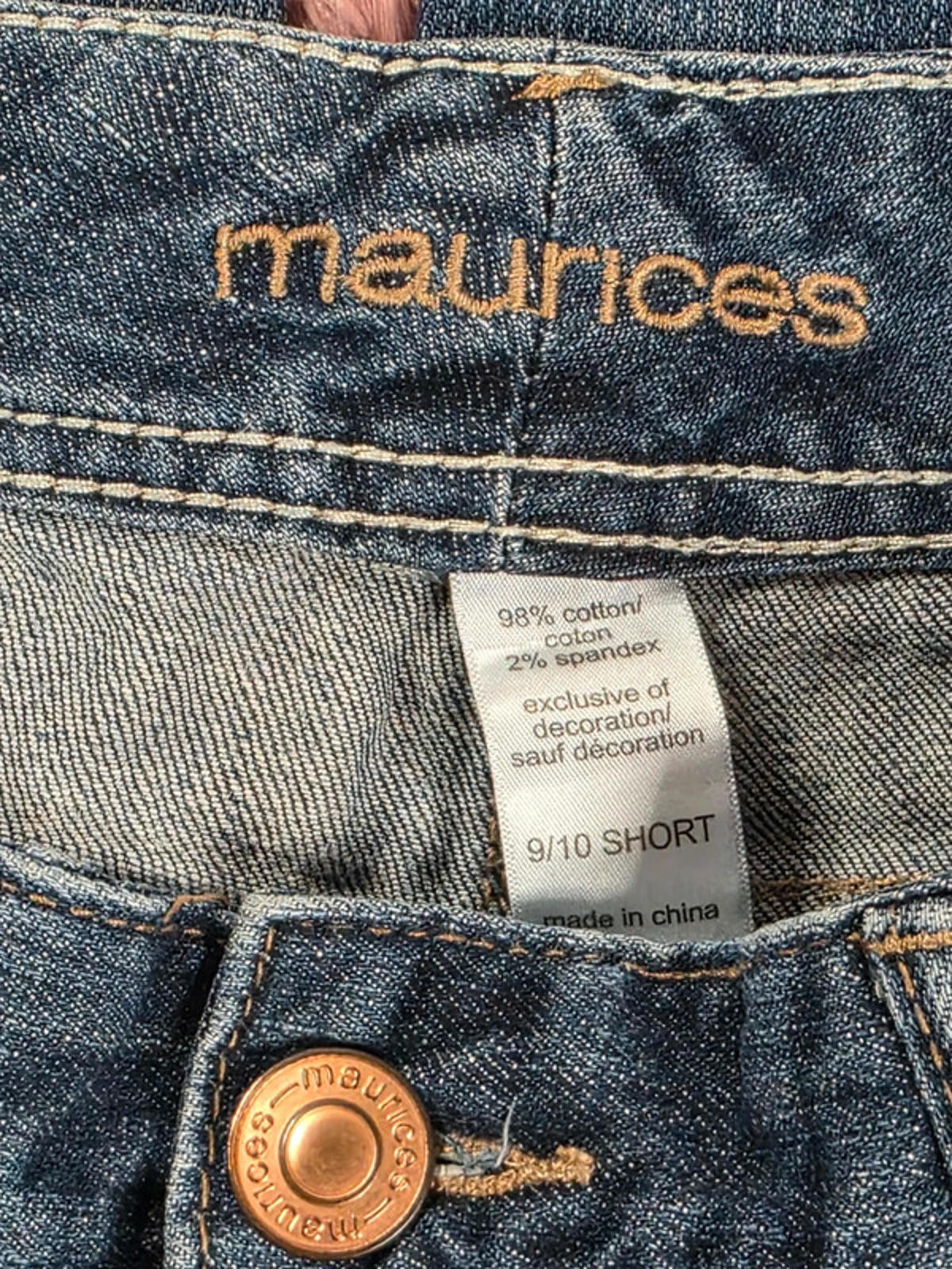 Vintage Y2K Maurices Mid Rise Bootcut Jeans UK Size 12 Petite
