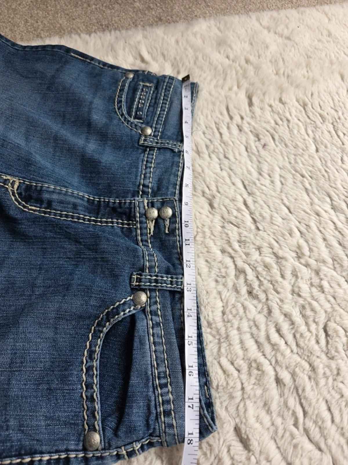 Vintage Y2K Code Bleu Low Rise Cropped Bootcut Jeans UK 16
