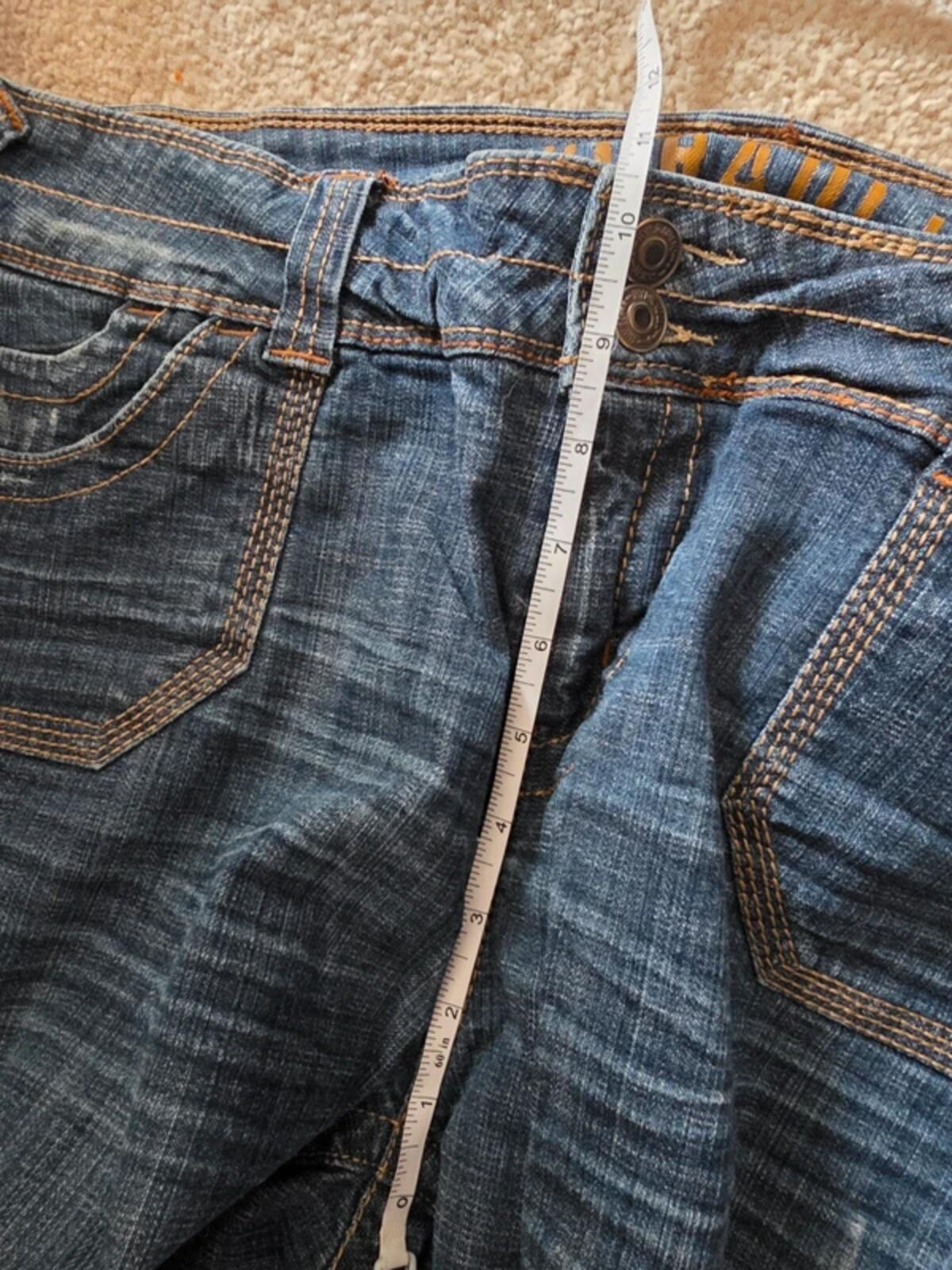 Hydraulic Vintage Y2K Mid Rise Flared Capri Convertible Jeans UK Size 18 Petite