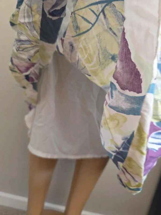 Vintage Floral Floaty Midi Skirt UK Size 12/14