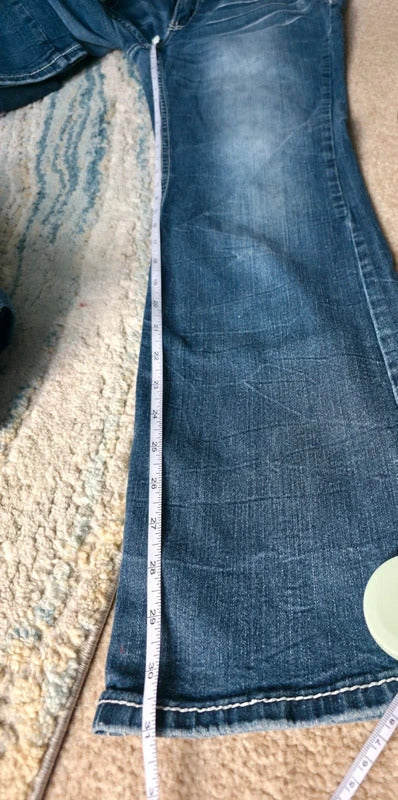 Ariya Low to Mid Rise Bootcut Vintage Y2K Jeans UK Size 12