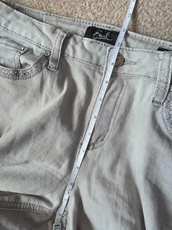 Vintage Y2K Earl Jeans Mid Rise Embroidered Bootcut Jeans UK Size 14