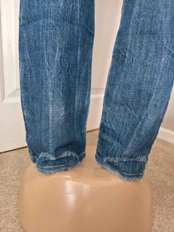 Almost Famous Ultra Low Rise Bootcut Vintage Y2K Jeans UK Size 6