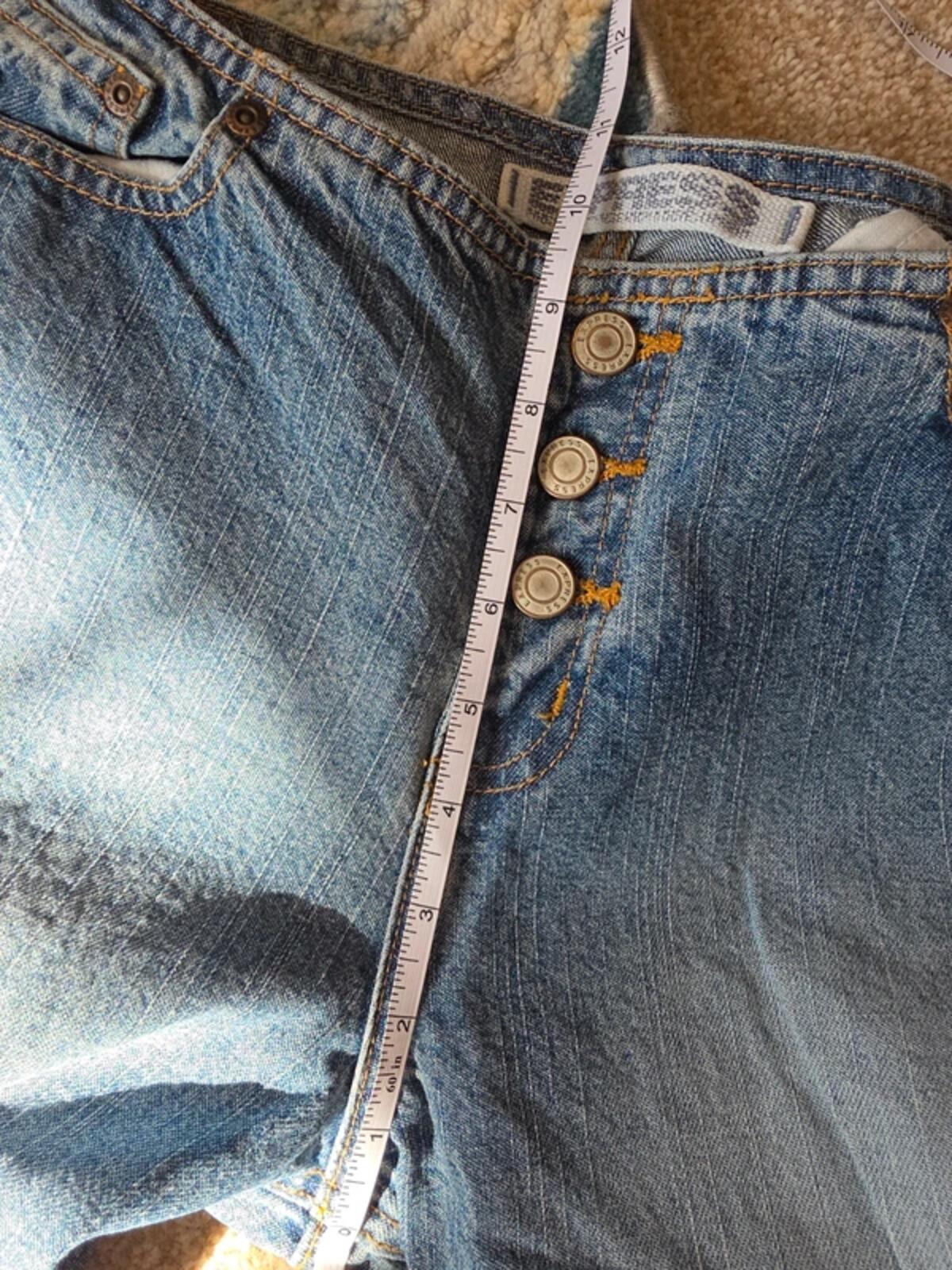 Express Mid Rise Hipster Flared Vintage Y2K Jeans UK Size 10/12 Tall