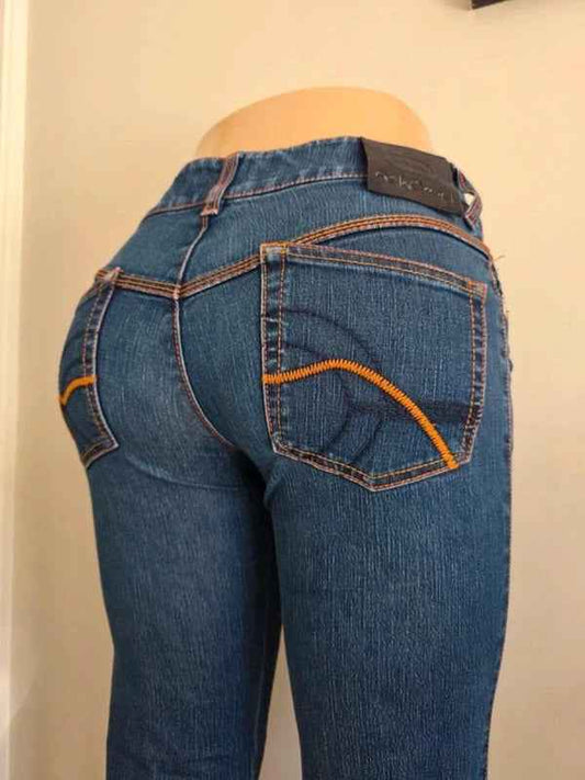 Ecko Red Low Rise Bootcut Jeans UK Size 8 Petite
