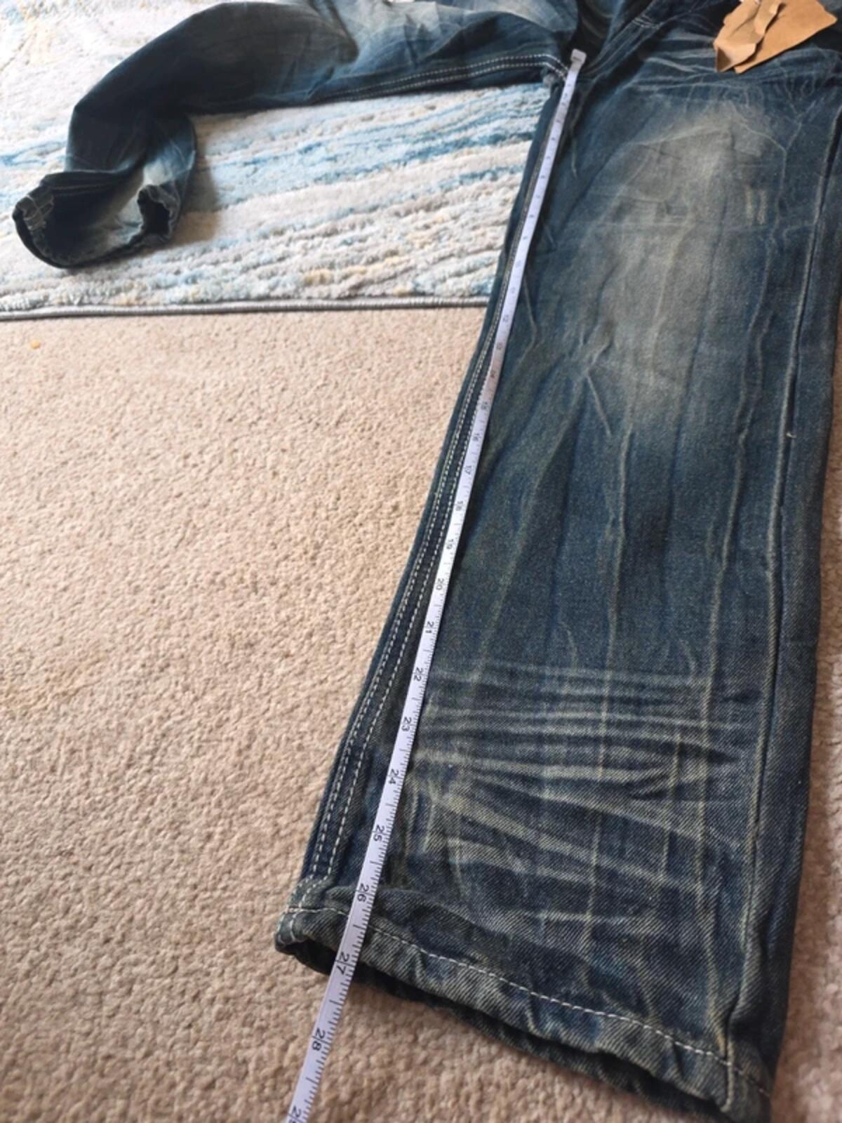 GS115 High Rise Straight Baggy Vintage Y2K Jeans UK Size 4/6 Petite