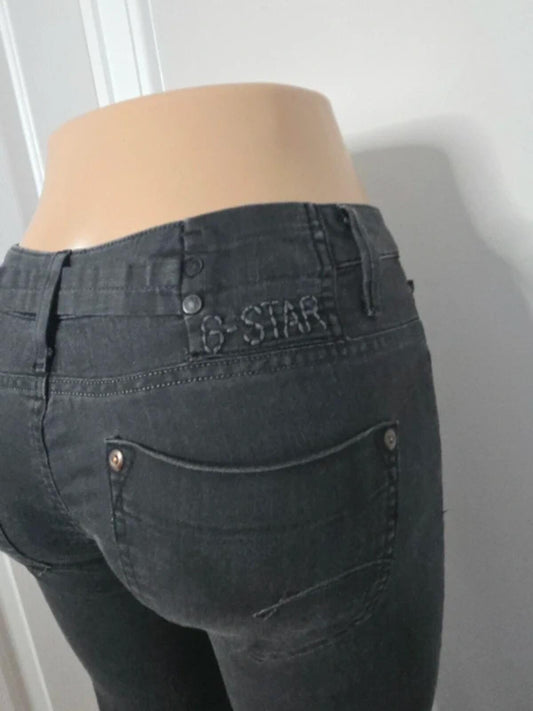 G-Star Low Rise Slim Vintage Y2K Jeans UK Size 6/8