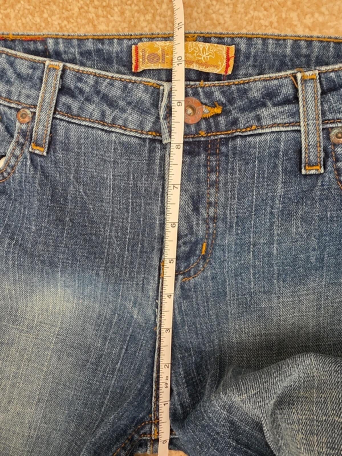 L.E.I. Mid Rise Bootcut Vintage Y2K Jeans UK Size 10 Tall