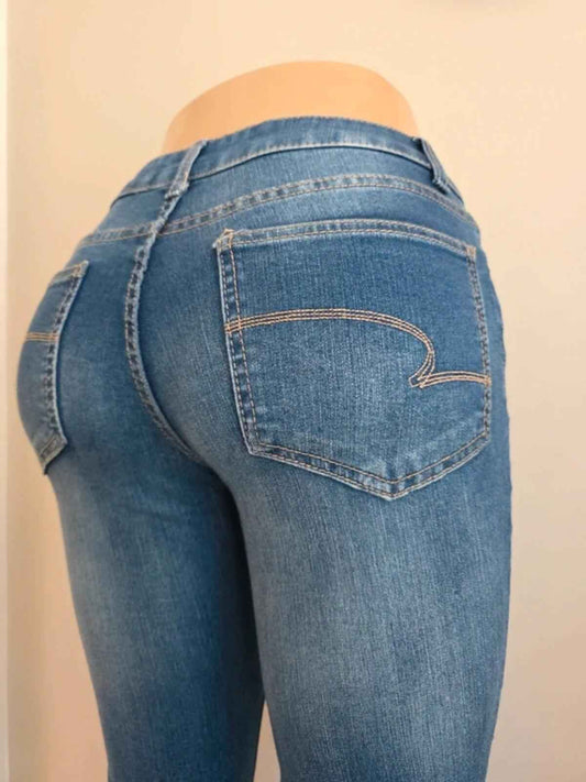 Time and Tru Vintage Y2K Petite Mid Rise Bootcut Jeans UK Size 8