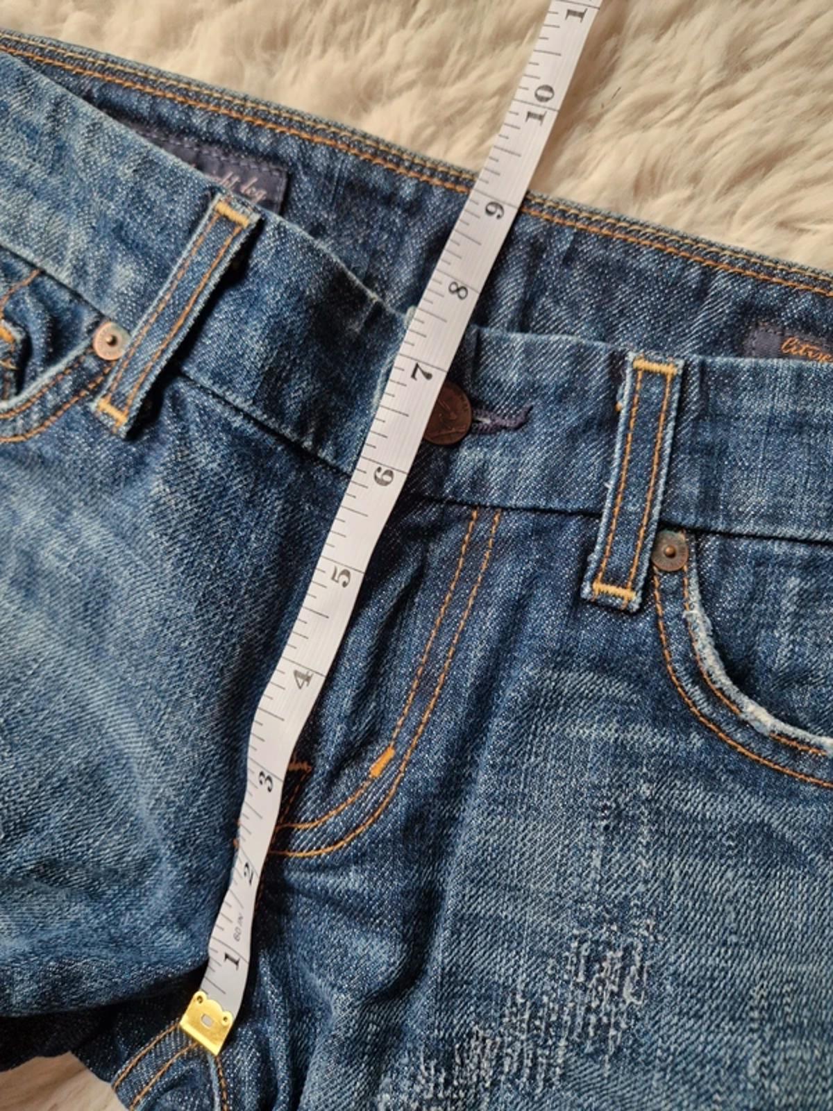 Y2K "Citizens of Humanity" Ultra Low Rise Bootcut Indie Grunge Festival Denim UK 8 Tall