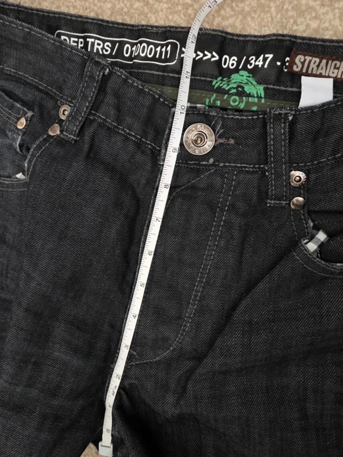 Vintage Y2K Urban Behaviour Mid Rise Straight Baggy Jeans UK Size 16