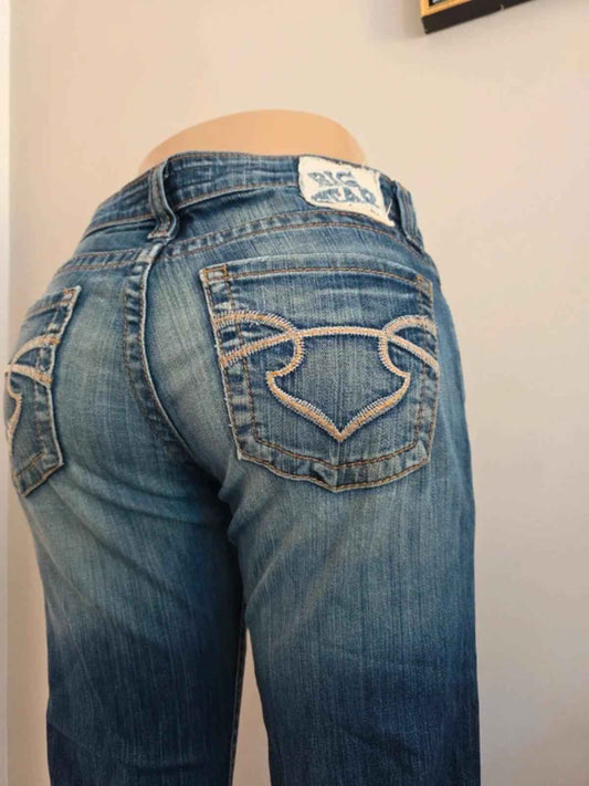 Big Star Low Rise Bootcut Vintage Y2K Jeans UK Size 10 Petite